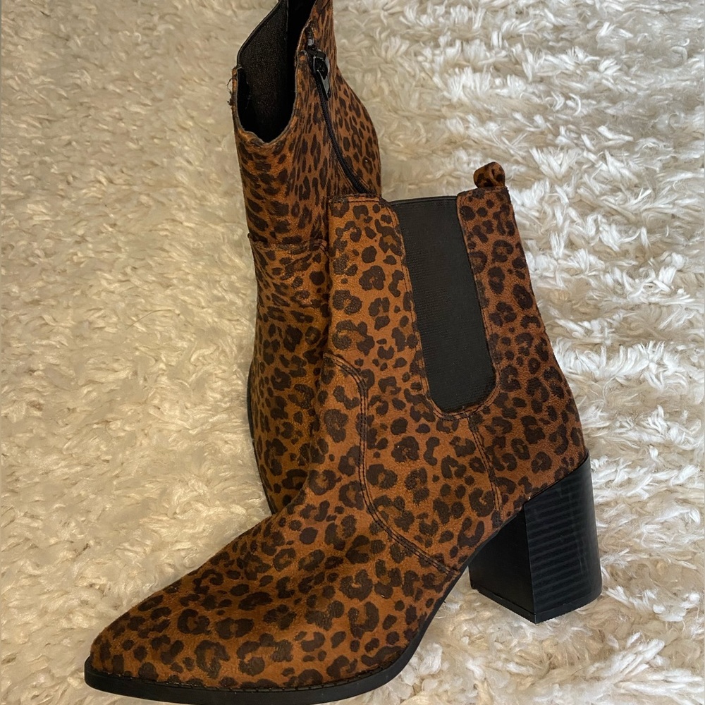 Leopard Print Boots